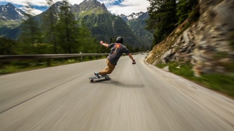 How do you skateboard on a hill?