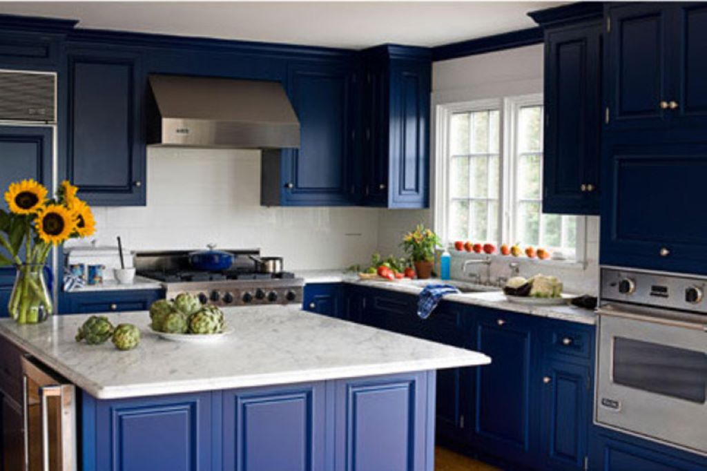 How to Install Blue Kitchen Cabinets